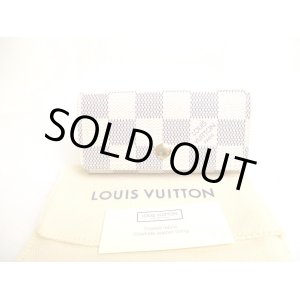 Photo: LOUIS VUITTON Damier Azur Leather Multicles 4 Key Cases #a146