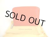 Photo: LOUIS VUITTON Epi Orange Leather Silver H/W Zippey Coin Purse #a152