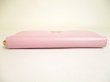 Photo5: PRADA Light Pink Saffiano Waves Leather Round Zip Long Wallet #a166