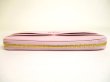 Photo6: PRADA Light Pink Saffiano Waves Leather Round Zip Long Wallet #a166