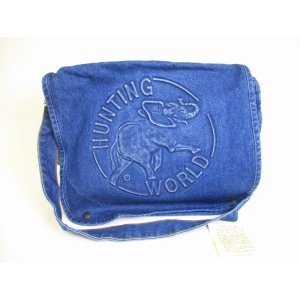 Photo: HUNTING WORLD Blue Denim Messenger Bag Crossbody Bag Purse #a172