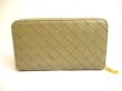 Photo2: BOTTEGA VENETA Intrecciato Olive Geen Leather Round Zip Wallet Purse #a197