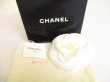 Photo1: CHANEL Vintage Camelia White Canvas Corsage Brooch #a202