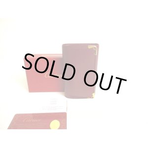 Photo: Cartier Must de Cartier Bordeaux Leather 6 Pics Key Cases #a204