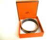 Photo12: HERMES Black Enamel Horse Motif Bangle Bracelet Email Imprime GM #a208