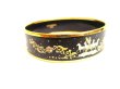 Photo4: HERMES Black Enamel Horse Motif Bangle Bracelet Email Imprime GM #a208