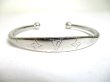 Photo2: LOUIS VUITTON Monogram Silver Brass Bracelet Monogram Jonc #a212