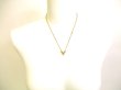 Photo10: LOUIS VUITTON Gold Plated Essential V Chain Necklace #a216