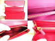 Photo8: PRADA Saffiano Pink Leather Bifold Long Flap Wallet #a219