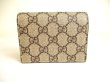 Photo2: GUCCI GG Coating Canvas Leather Heart Motif Bifold Wallet Compact Wallet #a220