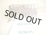 Photo: BOTTEGA VENETA Intrecciato Silver Patent Leather Round Zip Wallet Purse #a224
