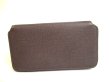 Photo2: Cartier Santos de Cartier Gray Leather Zip Around Zippy Wallet #a247