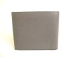 Photo2: PRADA Gray Saffiano Print Leather Bifold Bill Wallet #a256