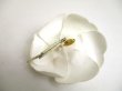 Photo7: CHANEL Camelia White Canvas Corsage Brooch #a261