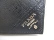 Photo10: PRADA Black Saffiano Leather Card Case Card Holder #a263