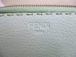 Photo10: FENDI Selleria Emerald green Leather Round Zip Wallet #a264