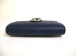 Photo6: BVLGARI BVLGARI Navy Blue Leather Coin Purse #a266