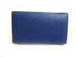 Photo2: PRADA Blue Saffiano Metal Leather 4 Pics Key Chain #a267