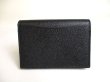 Photo2: BVLGARI Black Grain Calf Leather Business Card Case Card Holder #a279