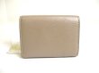 Photo2: FENDI F IS FENDI FF Khaki Brown Leather Gold H/W Micro Trifold Wallet #a282