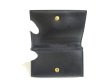 Photo8: BOTTEGA VENETA Intrecciato Cassette Black Leather Business Card Holder #a284