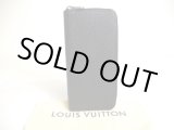 Photo: LOUIS VUITTON Taiga Black Leather Zippey Wallet Zippy Vertical #a285