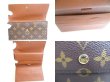 Photo8: LOUIS VUITTON Monogram Brown Leather Flap Long Wallet Tresor #a287