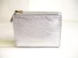 Photo2: BVLGARI Serpenti Forever Silver Leather Trifold Wallet Compact Wallet #a293