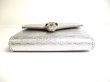 Photo5: BVLGARI Serpenti Forever Silver Leather Trifold Wallet Compact Wallet #a293