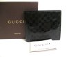 Photo1: GUCCI Micro Guccissima Navy Blue Patent Leather Bifold Bill Wallet #a296