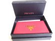 Photo12: PRADA Pink Saffiano Leather Card Case Card Holder #a302