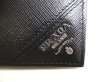 Photo10: PRADA Saffiano Metal Black Leather Bifold Wallet Compact Wallet #a312