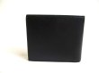 Photo2: PRADA Saffiano Metal Black Leather Bifold Wallet Compact Wallet #a312