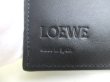 Photo10: LOEWE Black Deep Navy Blue Leather Bifold Wallet Compact Wallet #a313