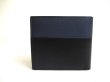 Photo2: LOEWE Black Deep Navy Blue Leather Bifold Wallet Compact Wallet #a313