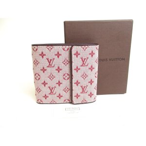 Photo: LOUIS VUITTON Monogram Mini Cherry Canvas Bifold Wallet #a316