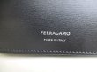 Photo10: Salvatore Ferragamo Logo Black Leather Bifold Wallet Compact Wallet #a317