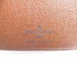 Photo10: LOUIS VUITTON Monogram Brown Leather Flap Checkbook Bill Wallet #a325