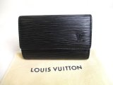 Photo: LOUIS VUITTON Epi Black Leather Multicles 6 Key Cases #a335