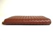 Photo5: BOTTEGA VENETA Intrecciato Brown Leather Round Zip Wallet Purse #a339