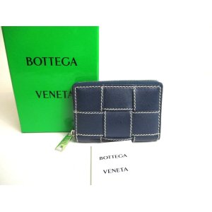 Photo: BOTTEGA VENETA JAPAN Limited Cassette Deep Blue Leather Coin Purse #a342