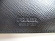 Photo10: PRADA Black Saffiano Leather Bifold Bill Wallet Card Holder #a347