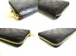 Photo7: GUCCI Guccissima Black Leather Round Zip Long Wallet #a348