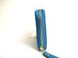 Photo4: GUCCI Micro Guccissima Turquoise Leather Round Zip Long Wallet #a349