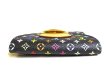 Photo6: LOUIS VUITTON Multicolor Black Leather Trifold Wallet Purse Joy #a358