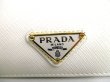 Photo10: PRADA Saffiano White Leather Bifold Wallet Compact Wallet #a361