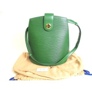 Photo: LOUIS VUITTON Epi Green Leather Shoulder Bag Crossbody Bag Cluny #a363