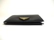 Photo5: PRADA Saffiano Black Leather Bifold Wallet Compact Wallet #a366