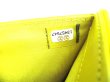 Photo11: CHANEL Yellow Lamb Leather Flap Long Wallet Purse #a368