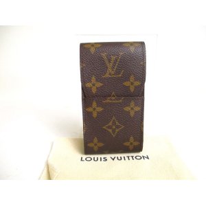 Photo: LOUIS VUITTON Monogram Leather Brown Cigarette Cases #a372